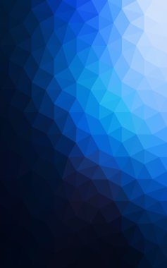 Üçgenler ve degrade origami tarzı oluşur koyu mavi köşeli tasarım deseni.