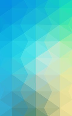 Üçgenler ve degrade origami tarzı oluşur çok renkli yeşil, mavi köşeli tasarım deseni.