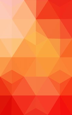 Üçgenler ve degrade origami tarzı oluşur çok renkli kırmızı, sarı, turuncu poligonal tasarım deseni.