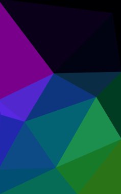 Üçgenler ve degrade origami tarzı oluşur çok renkli koyu poligonal tasarım deseni.