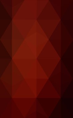 Üçgenler ve degrade origami tarzı oluşur koyu kırmızı köşeli tasarım deseni.