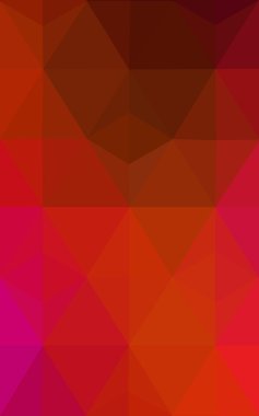 Üçgenler ve degrade origami tarzı oluşur çok renkli pembe, kırmızı, turuncu poligonal tasarım deseni.