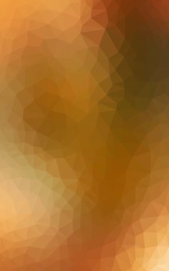 Üçgenler ve degrade origami tarzında oluşan koyu turuncu poligonal tasarım deseni