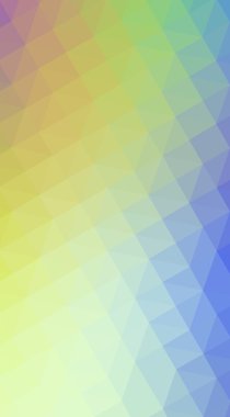 Üçgenler ve degrade origami tarzı oluşur çok renkli köşeli tasarım illüstrasyon.