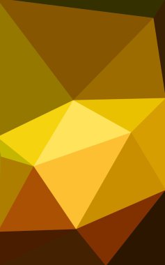 Üçgenler ve degrade origami tarzı oluşur çok renkli koyu yeşil, sarı, turuncu poligonal tasarım deseni.