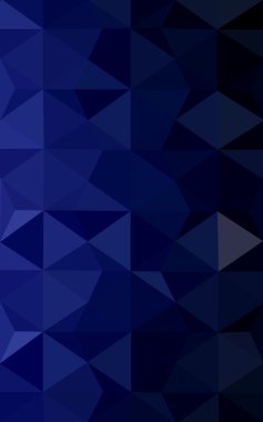 Üçgenler ve degrade origami tarzı oluşur koyu mavi köşeli tasarım deseni.