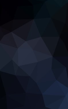 Üçgenler ve degrade origami tarzı oluşur koyu mavi köşeli tasarım deseni