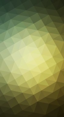 Üçgenler ve degrade origami tarzı oluşur yeşil köşeli tasarım illüstrasyon.