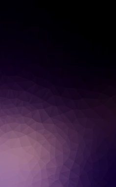 Üçgenler ve degrade origami tarzında oluşan koyu mor kenarlı tasarım deseni