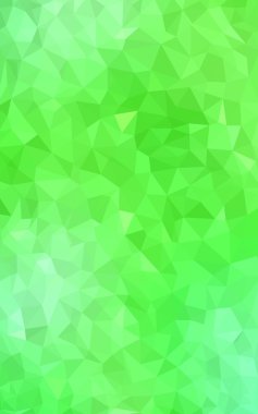 Üçgenler ve degrade origami tarzında oluşan ışık yeşil köşeli tasarım deseni