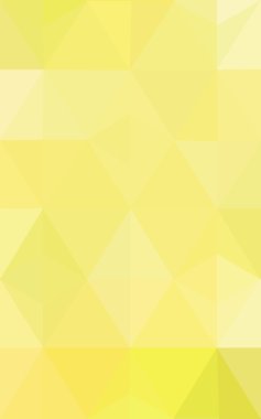 Üçgenler ve degrade origami tarzında oluşan sarı poligonal tasarım deseni.