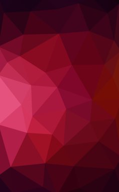 Üçgenler ve degrade origami tarzı oluşur koyu kırmızı köşeli tasarım deseni