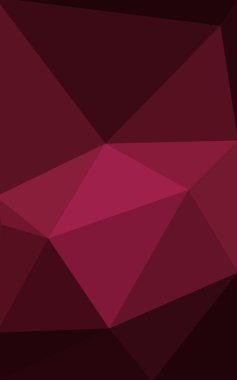 Üçgenler ve degrade origami tarzı oluşur çok renkli koyu pembe, kırmızı, turuncu poligonal tasarım deseni.