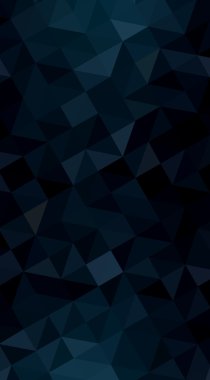 Üçgenler ve degrade origami tarzında oluşan koyu mavi köşeli tasarım illüstrasyon.