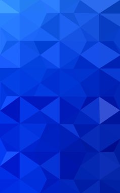 Üçgenler ve degrade origami tarzı oluşur mavi köşeli tasarım deseni.