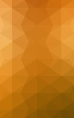 Degrade, arka planda origami stil ve üçgen oluşur turuncu poligonal desen.