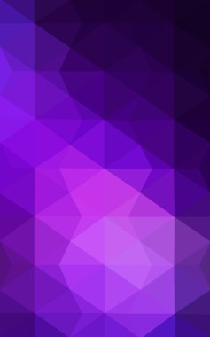 Üçgenler ve degrade origami tarzı oluşur mor kenarlı tasarım deseni.