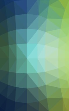 Açık mavi, poligonal tasarım deseni, yeşil üçgenler ve degrade origami tarzı hangi oluşur