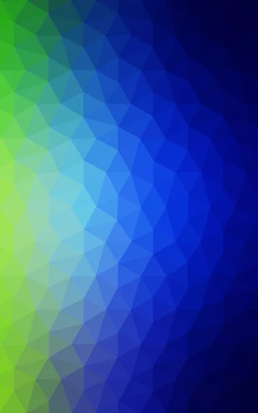 Multicolor verde, azul padrão de design poligonal, que consistem em triângulos e gradiente no estilo origami . — Fotografia de Stock