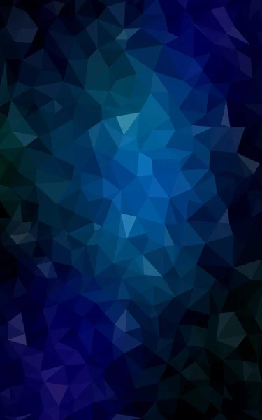 暗蓝色的多边形设计模式，三角形和梯度的折纸样式组成的 — 图库照片
