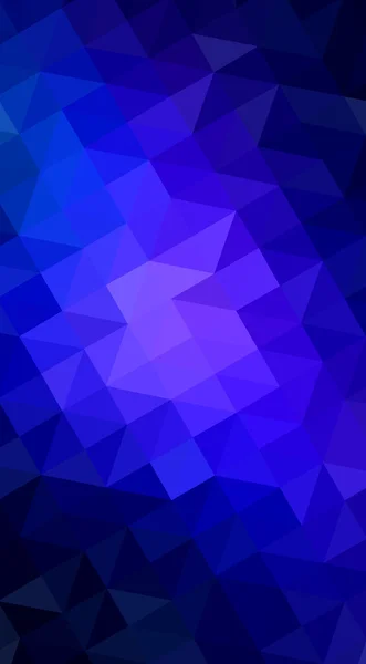 Dark blue polygonal design illustration, which consist of triangles and gradient in origami style. — Stock Photo, Image