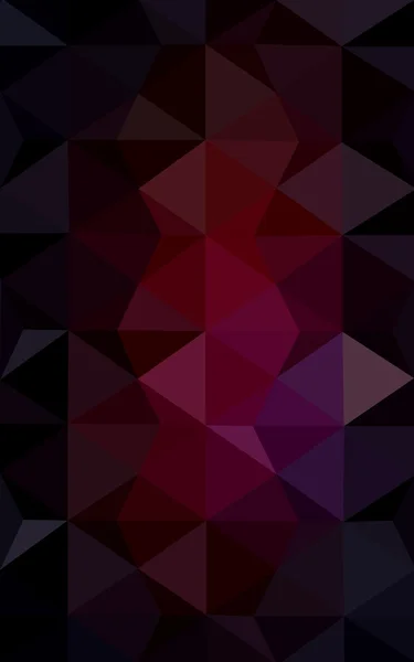 Dark red polygonal design pattern, which consist of triangles and gradient in origami style. — Stock Photo, Image