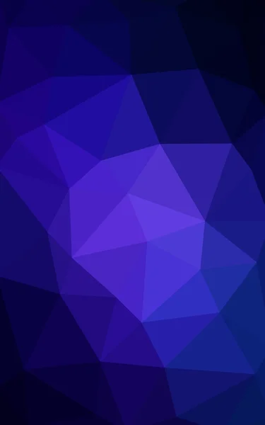 Σκούρο μπλε πολυγωνικό design pattern, που αποτελείται από τρίγωνα και κλίση στο στυλ του origami — Φωτογραφία Αρχείου