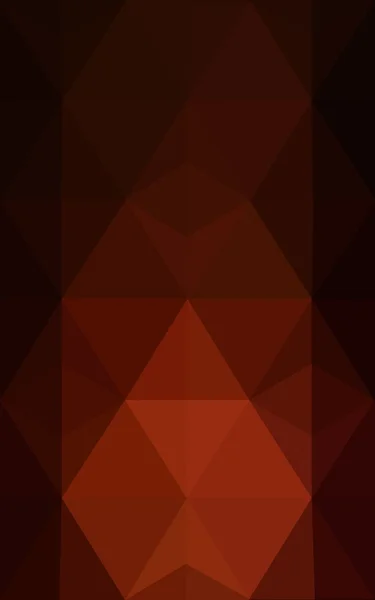 三角形と折り紙スタイルの勾配から成っている暗い赤い多角形デザイン パターン. — ストック写真