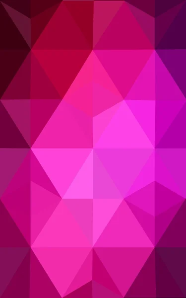 Темно-рожевий багатокутний візерунок дизайну, який складається з трикутників і градієнта в стилі орігамі . — стокове фото