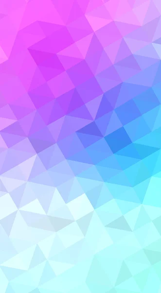 Mehrfarbige rosa, blaue polygonale Designillustration, die aus Dreiecken und Farbverlauf im Origami-Stil besteht. — Stockfoto