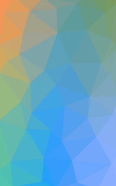 Világos kék-sárga sokszögű tervezési minta, amely áll a háromszögek és átmenet, origami stílusban — Stock Fotó
