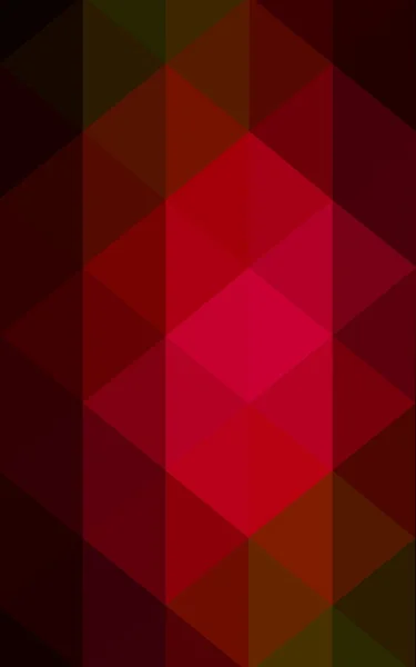Tmavě červená polygonální návrhový vzor, skládá z trojúhelníků a gradient v origami stylu — Stock fotografie