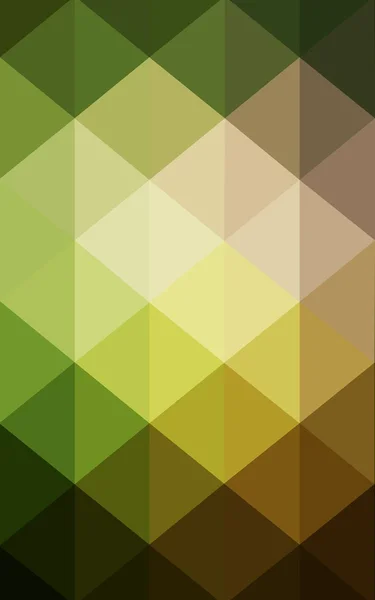 Poligonal hijau-kuning gelap, yang terdiri dari segitiga dan gradien dalam gaya origami — Stok Foto