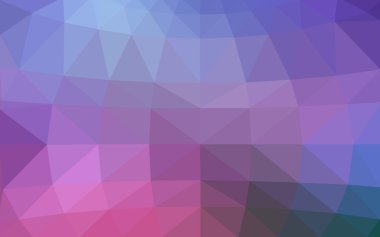 Üçgenler ve degrade origami tarzı oluşur koyu pembe, mavi köşeli tasarım deseni