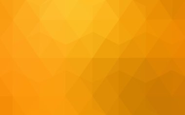 Üçgenler ve degrade origami tarzında oluşan ışık turuncu poligonal tasarım deseni