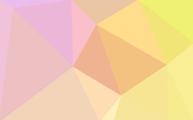 Üçgenler ve degrade origami tarzı oluşur çok renkli pembe, sarı poligonal tasarım deseni.