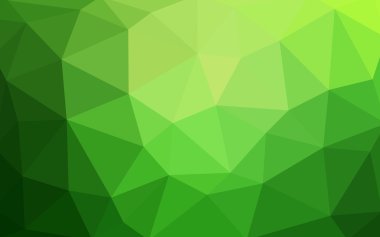 Üçgenler ve degrade origami tarzında oluşan ışık yeşil köşeli tasarım deseni