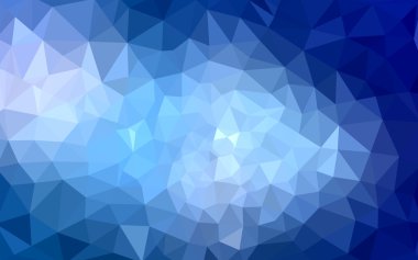 Üçgenler ve degrade origami tarzı oluşur koyu mavi köşeli tasarım deseni.