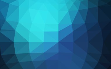 Üçgenler ve degrade origami tarzı oluşur koyu mavi köşeli tasarım deseni