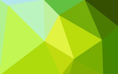 Üçgenler ve degrade origami tarzı oluşur çok renkli yeşil, sarı, turuncu poligonal tasarım deseni.