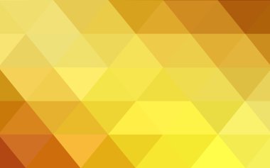 Üçgenler ve degrade origami tarzında oluşan ışık turuncu poligonal tasarım deseni