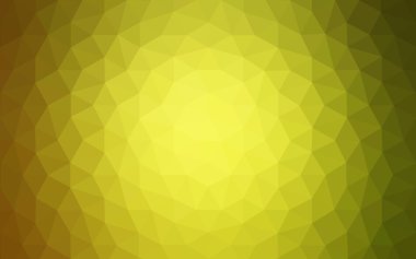 Üçgenler ve degrade origami tarzı oluşur çok renkli yeşil, sarı, turuncu poligonal tasarım deseni.