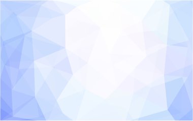 Üçgenler ve degrade origami tarzında oluşan ışık mavi köşeli tasarım deseni