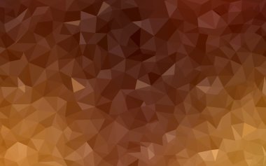 Üçgenler ve degrade origami tarzında oluşan koyu turuncu poligonal tasarım deseni