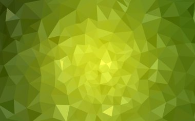 Üçgenler ve degrade origami tarzı oluşur çok renkli yeşil, sarı, turuncu poligonal tasarım deseni.