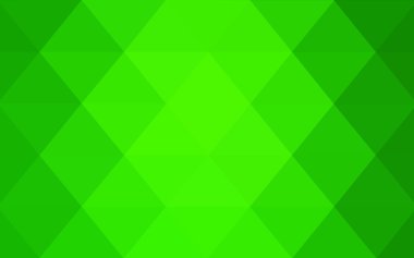 Üçgenler ve degrade origami tarzında oluşan ışık yeşil köşeli tasarım deseni