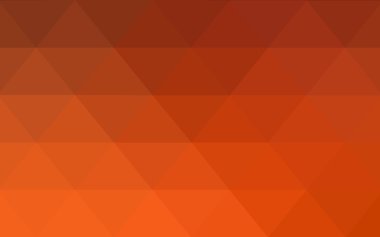 Üçgenler ve degrade origami tarzında oluşan ışık turuncu poligonal tasarım deseni