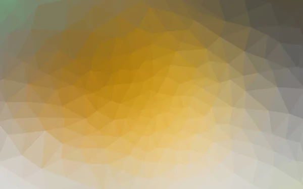 Patrón de diseño poligonal amarillo oscuro, que consiste en triángulos y gradiente en estilo origami . — Archivo Imágenes Vectoriales