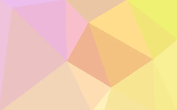 Многоцветный розовый, желтый многоугольный рисунок, состоящий из треугольников и градиента в стиле оригами . — стоковый вектор
