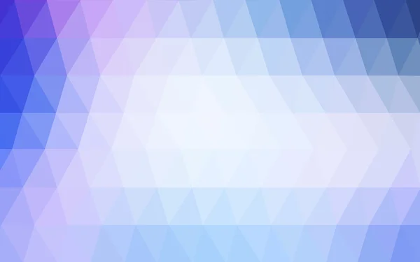 Hellrosa, blaues polygonales Muster, das aus Dreiecken und einem Farbverlauf im Origami-Stil besteht — Stockvektor